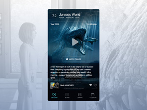 Movie Player App Interface