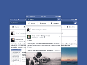 Facebook Feeds Screens