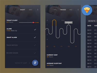 Sleepbot UI