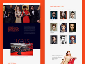 Film Festival Landing Page Template