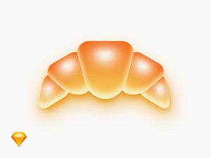 Fluffy Croissant Illustration
