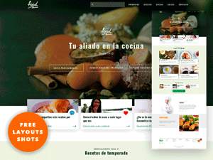 Food Website UI Concept