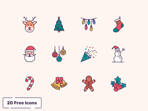 20 Christmas Icons
