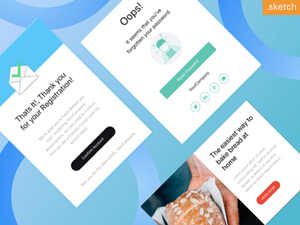 7 Email Templates for Sketch