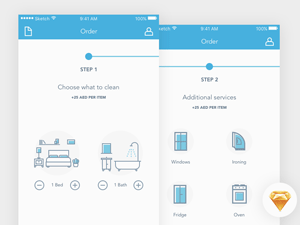Cleaning App Order Process