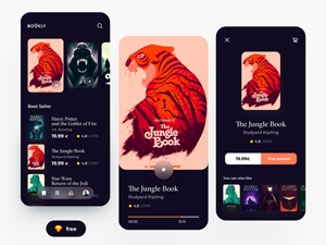 Mobile E-books App UI