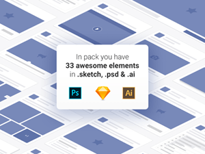 Facebook Elements 2018 for Sketch