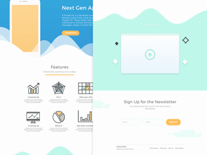 Flat Landing Page
