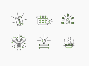Food App Icons Set