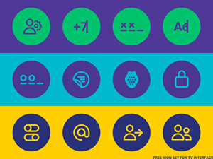 TV Interface Icons