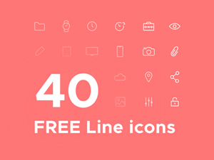 40 Line Icons
