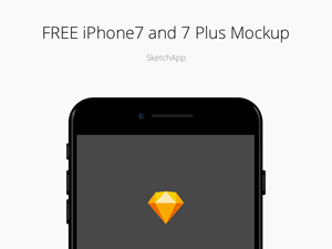 iPhone 7 and 7 Plus Sketch Mockup