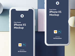 iPhone XS Scene Mockup