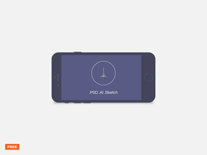 Minimal Dark Landscape Mobile Device Mockup