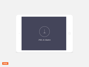 Minimal Light Landscape Tablet Mockup