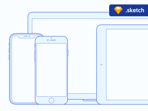 Apple Devices Outline Mockups