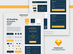 Minimalist Sketch UI Kit