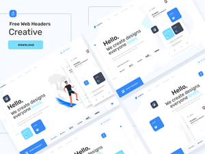 Creative Website Headers Set