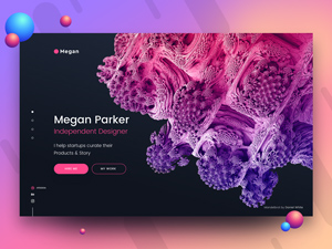 Minimal & Vibrant Portfolio Concept