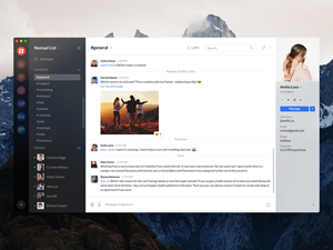 Chat Desktop App Concept