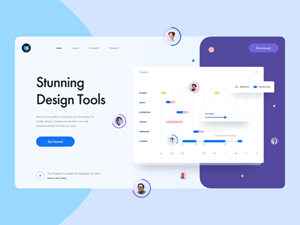 Design Tool Landing Page Header