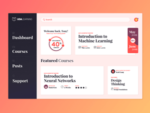 E-Learning Courses Dashboard