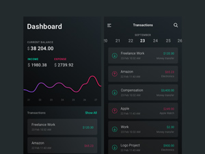 Finance App UI Concept