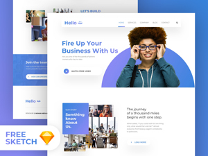 Creative Startup Landing Page Template