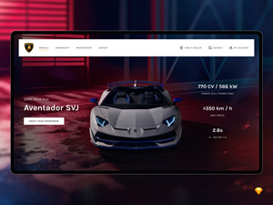 Lamborghini Landing Page Template