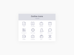 Outline Icons Set