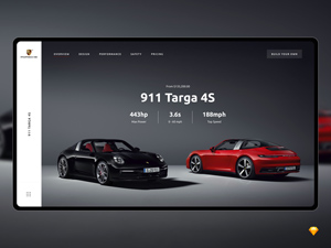 Porsche Landing Page Design