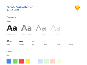 Simple Design System for Sketch