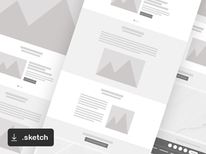 Simple Web Wireframe for Sketch