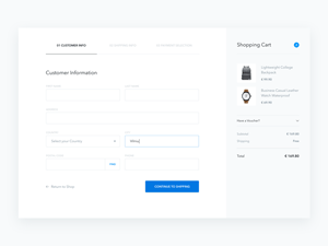 Checkout Form Template