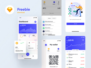Spend & Invest Cryptocurrency App UI