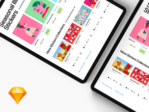 Stickers Shop App UI