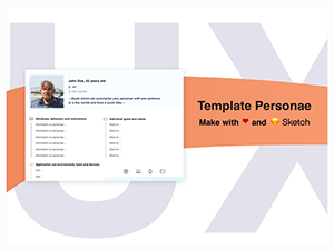 Persona Template Sketch for UX Designers