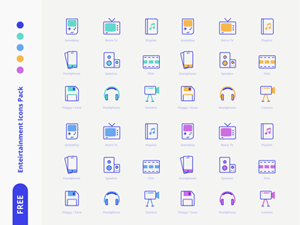 Entertainment Icons Pack