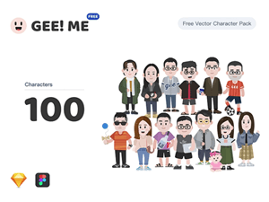 Vector Character Pack – GEE! ME