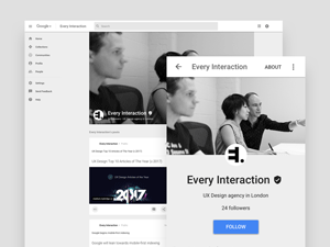 Google Profile Template Mockup