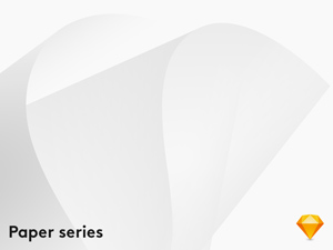 Realistic White Paper Sheets