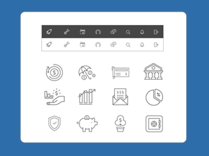 Financial Icons Set