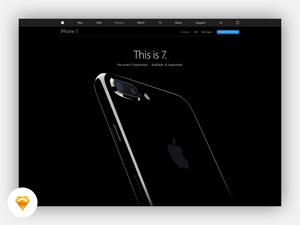 iPhone 7 Landing Page