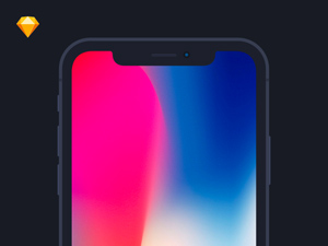 iPhone X Flat Mockup