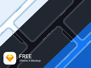 Minimalistic iPhone X Mockup
