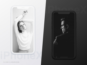 iPhone X Flat Mockup