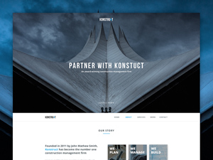 Construction Company Landing Page Template