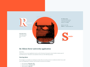 Letter Template for Sketch