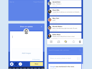 LinkedIn Redesign UI Concept