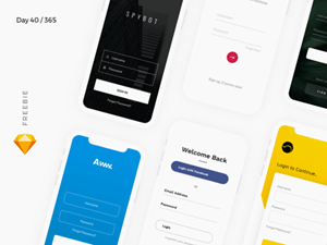 iOS Login Screens Pack